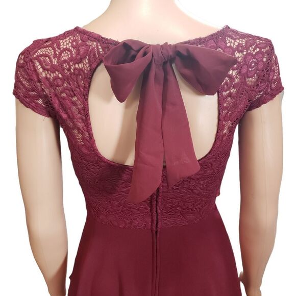 B. Darlin Junior’s Bow Back Dress SIZE 0 - Picture 10 of 16